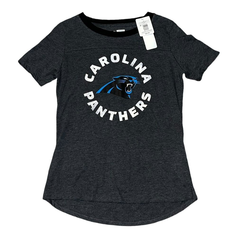 Carolina Panthers Women's NFL Team Apparel Short Sleeve Shirt Medium NWT